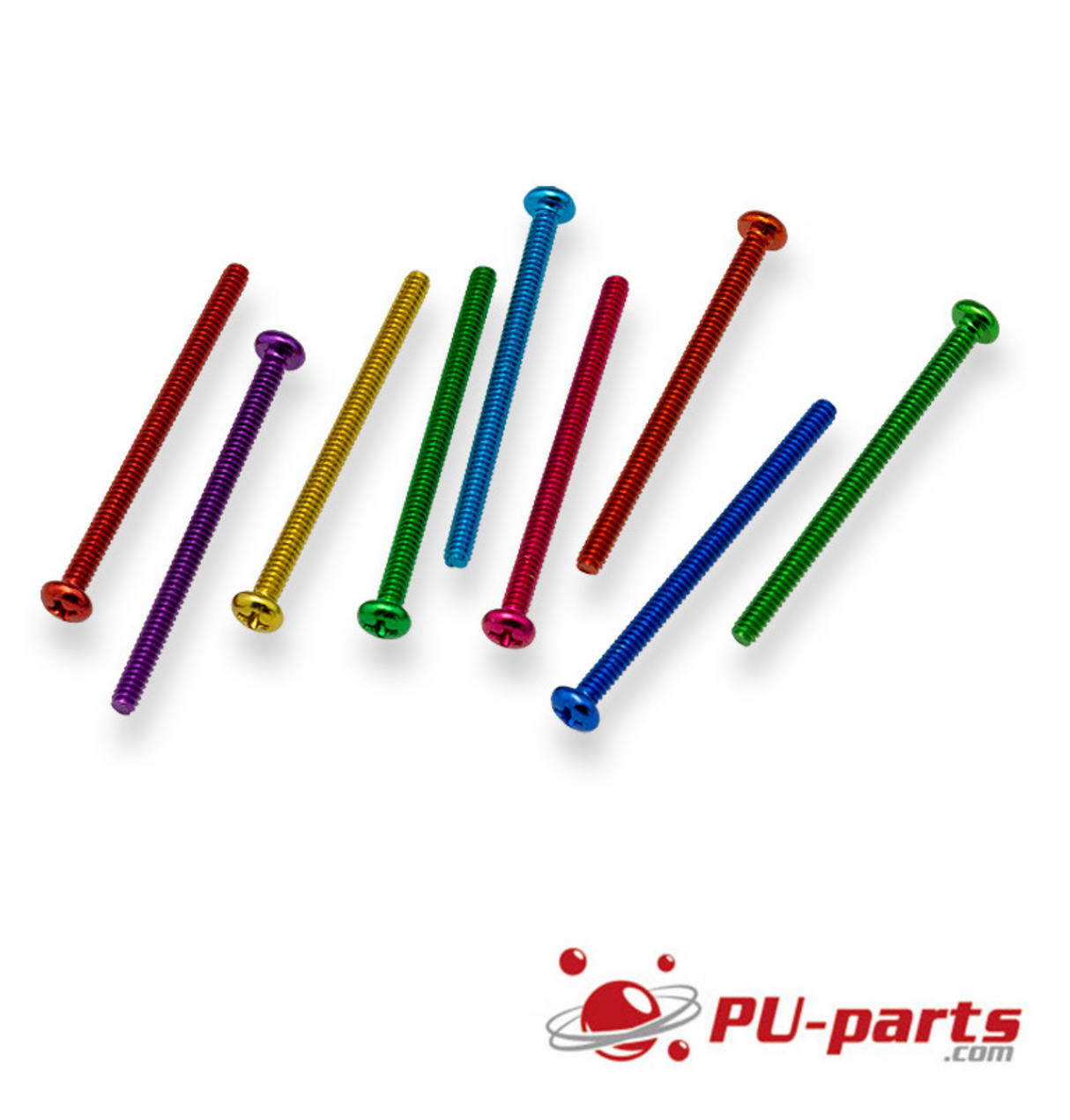 #6-32 x 2" Colored Anodized Pan Head Machine Screw