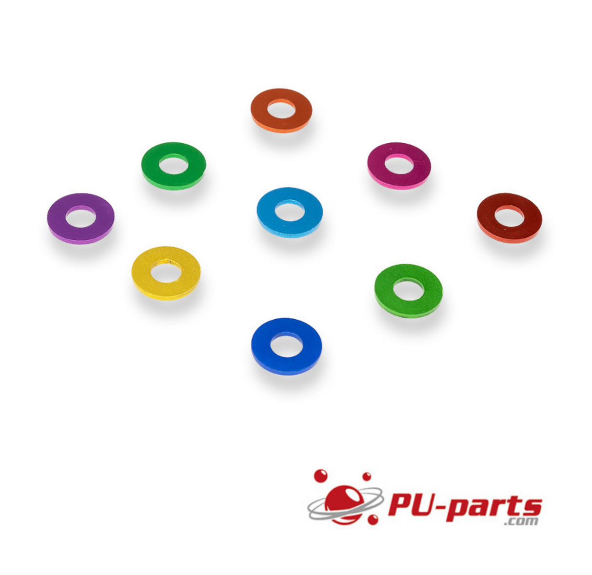 #8 Colored Anodized Washers