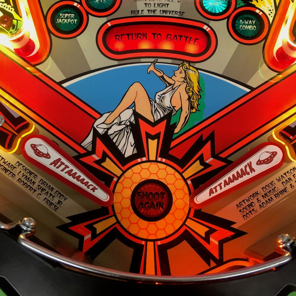Attack from Mars Pinball Remake Trough Light