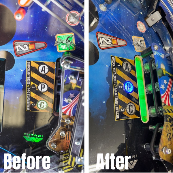 Alien Pinball APC Drop Target Illumination