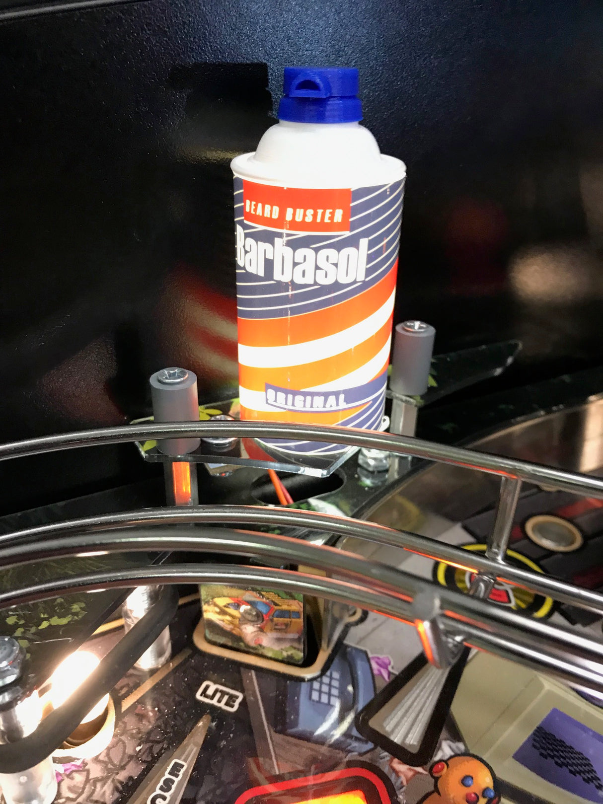 Jurassic Park Pinball Barbasol Can