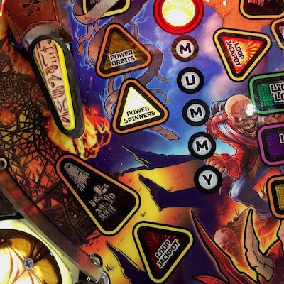 Iron Maiden Pinball Hieroglyphs Flipper Bat Toppers