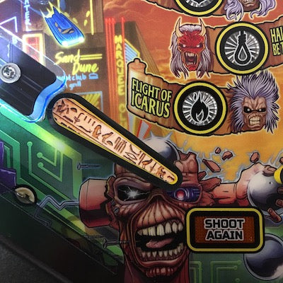 Iron Maiden Pinball Hieroglyphs Flipper Bat Toppers