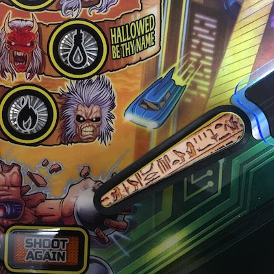 Iron Maiden Pinball Hieroglyphs Flipper Bat Toppers