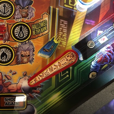 Iron Maiden Pinball Hieroglyphs Flipper Bat Toppers