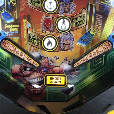 Iron Maiden Pinball Hieroglyphs Flipper Bat Toppers