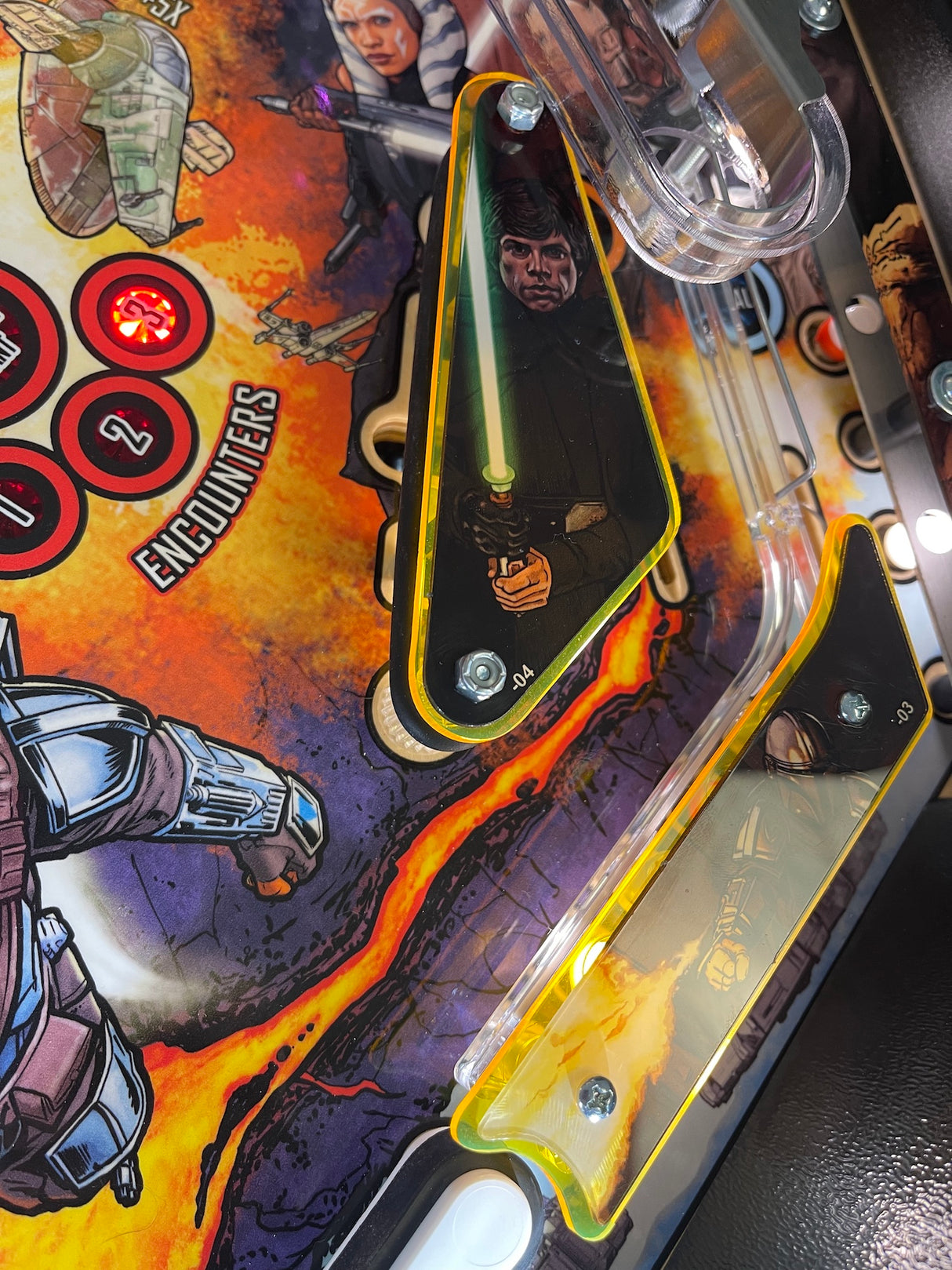 Mandalorian Pinball Plastic Protectors
