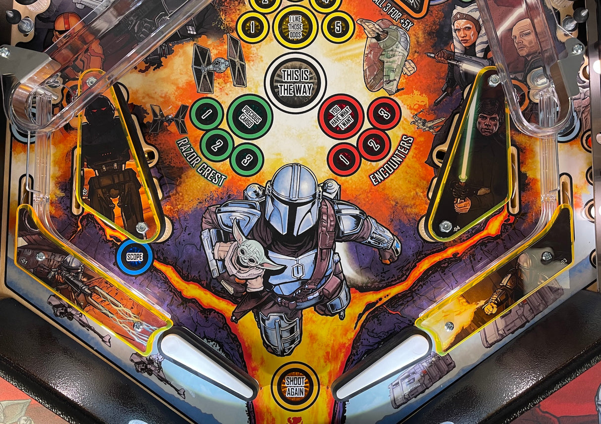 Mandalorian Pinball Plastic Protectors