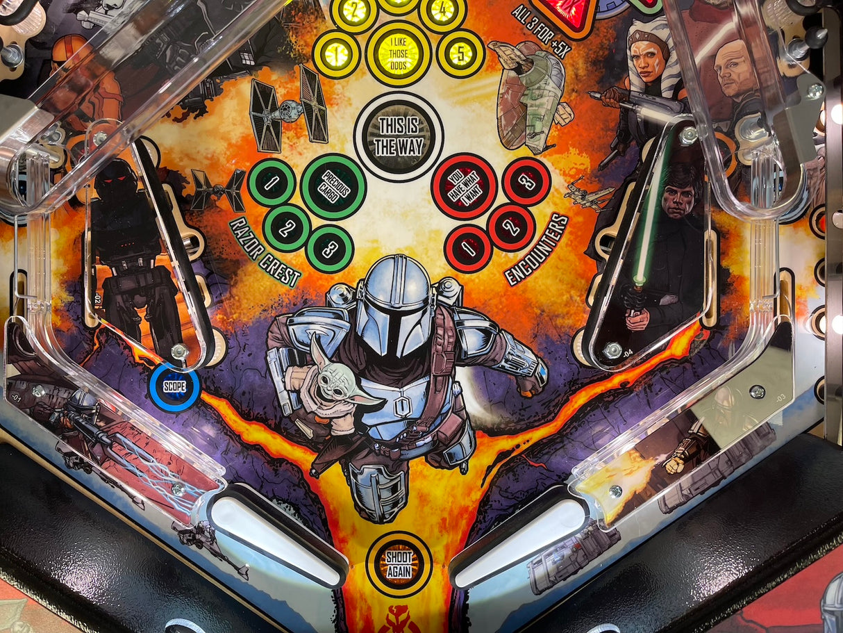 Mandalorian Pinball Plastic Protectors