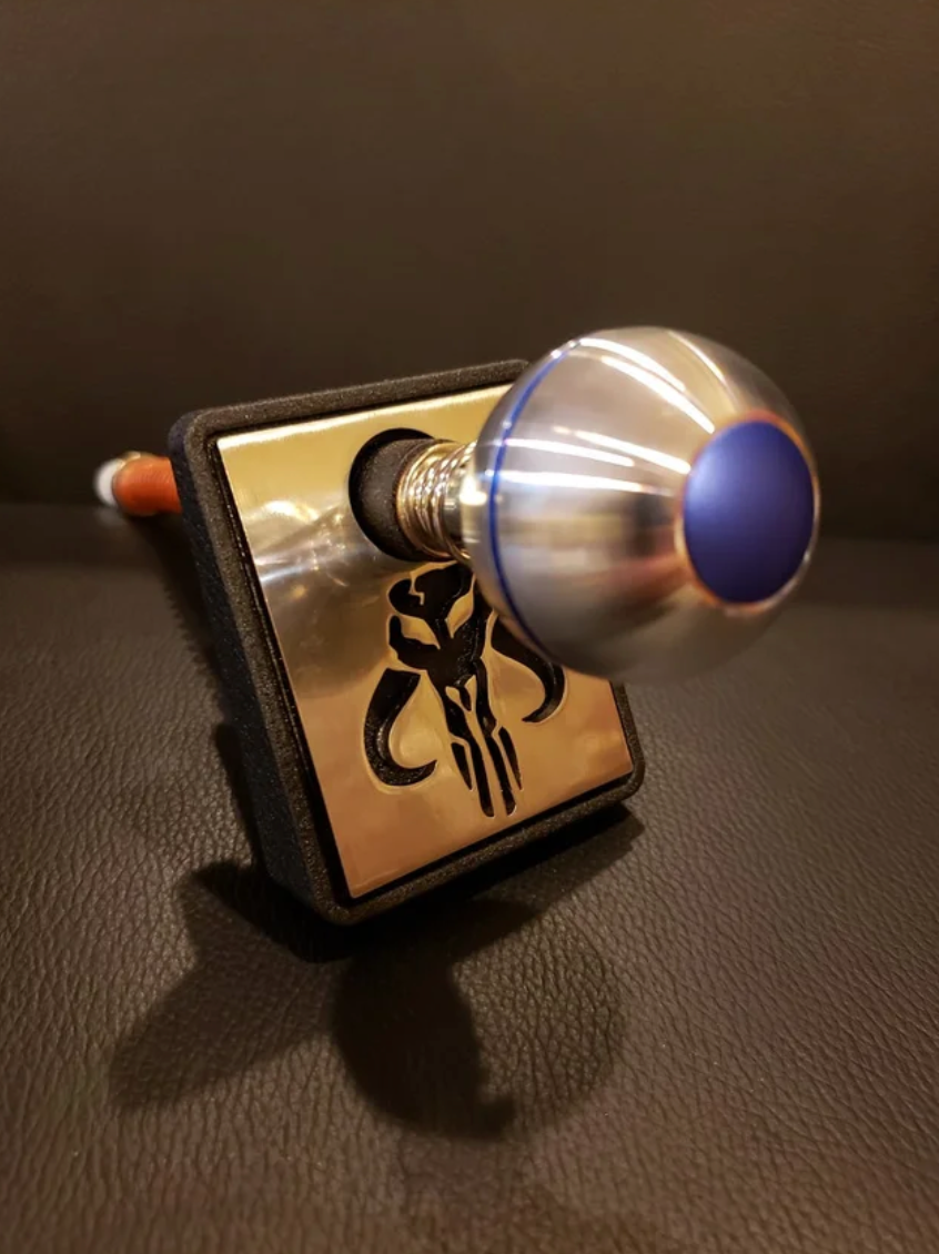 Mandalorian Pinball Shooter Rod & Plate