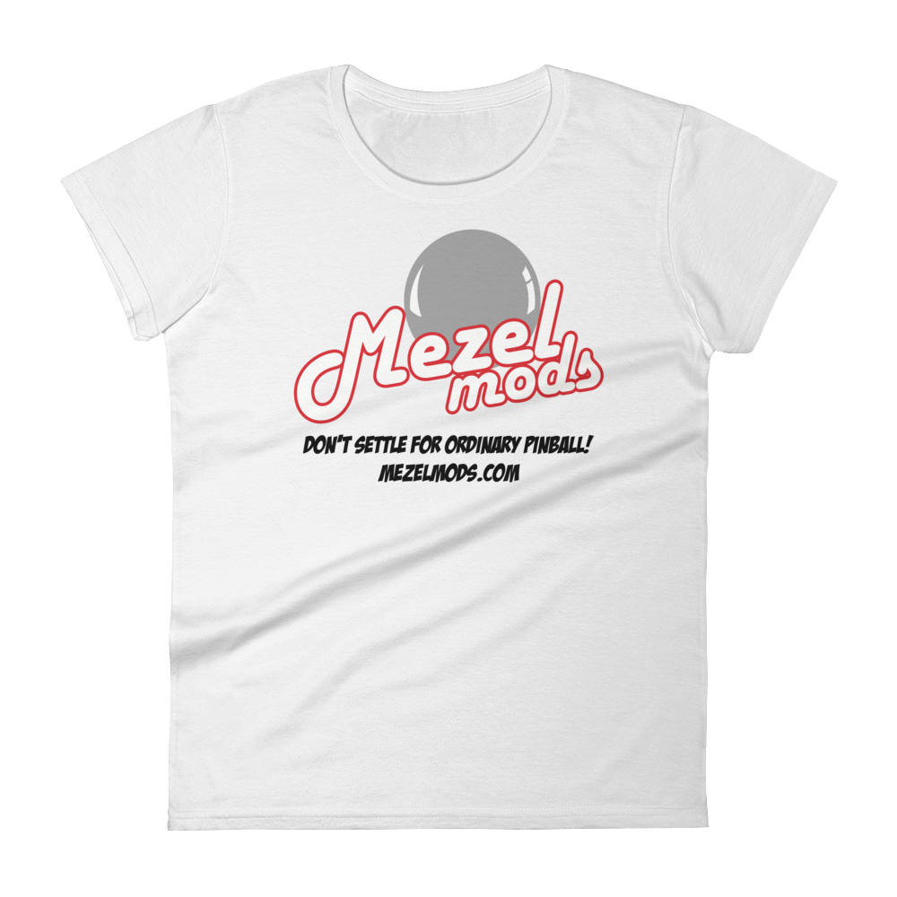 Mezel Mods Logo Pinball Tee Shirts- Women's