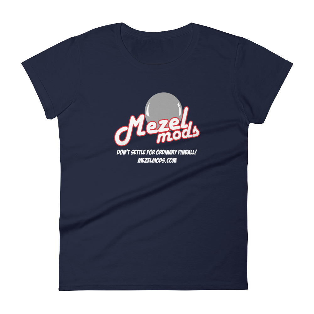 Mezel Mods Logo Pinball Tee Shirts- Women's