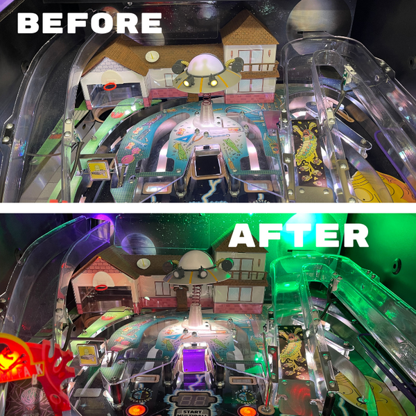 Rick and Morty Pinball Backboard Illumination