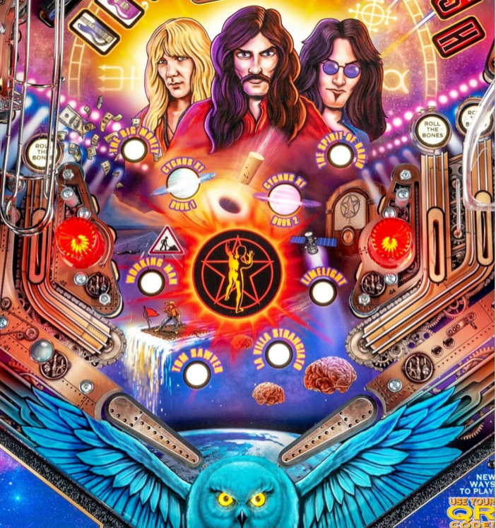 Rush Pinball Flipper Bat Toppers