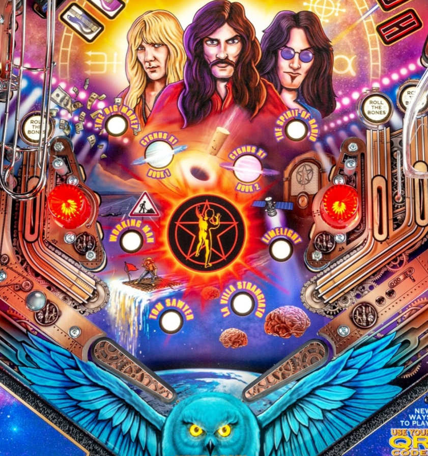 Rush Pinball Flipper Bat Toppers