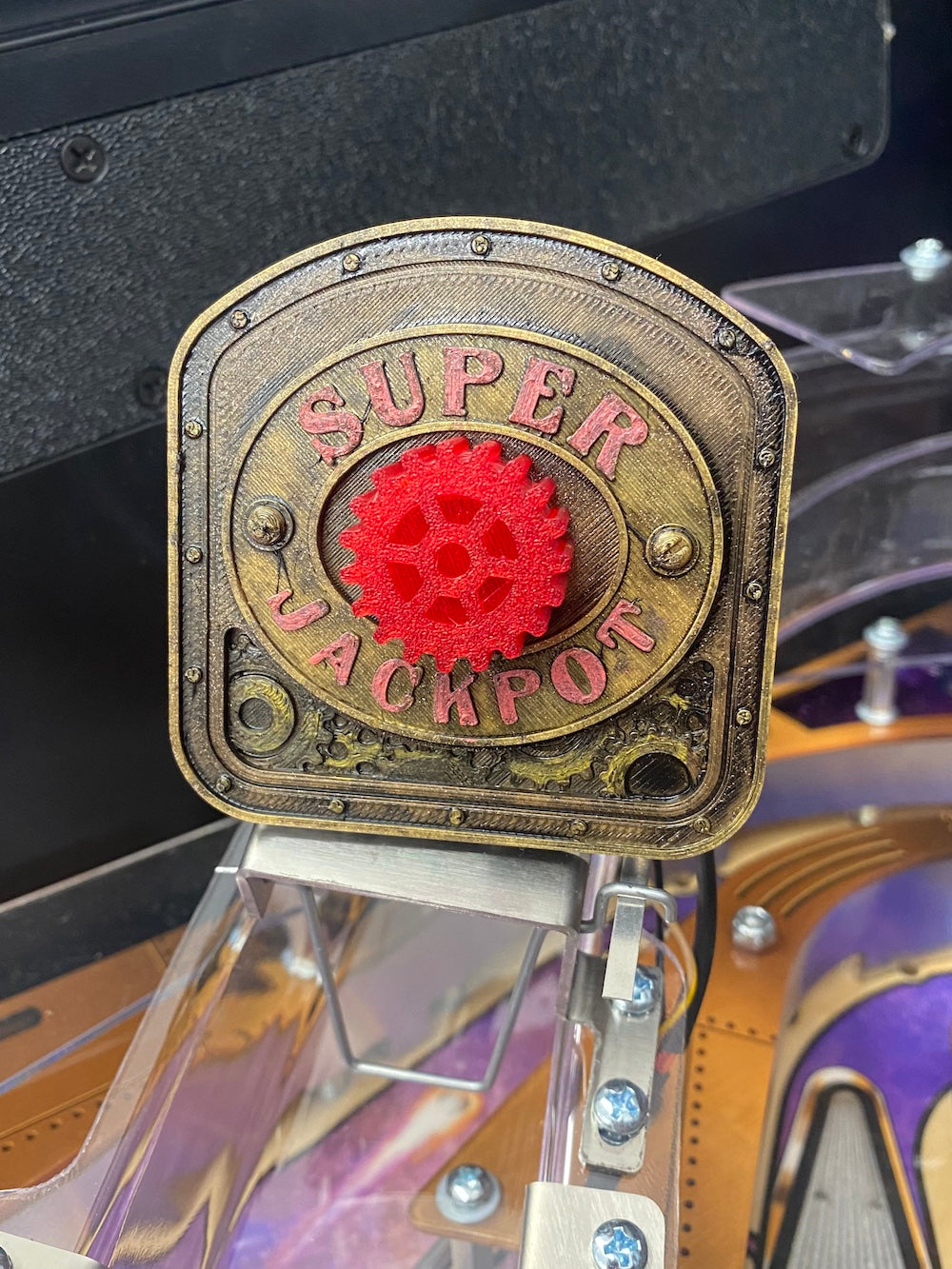 Rush Pinball Super Jackpot Sign