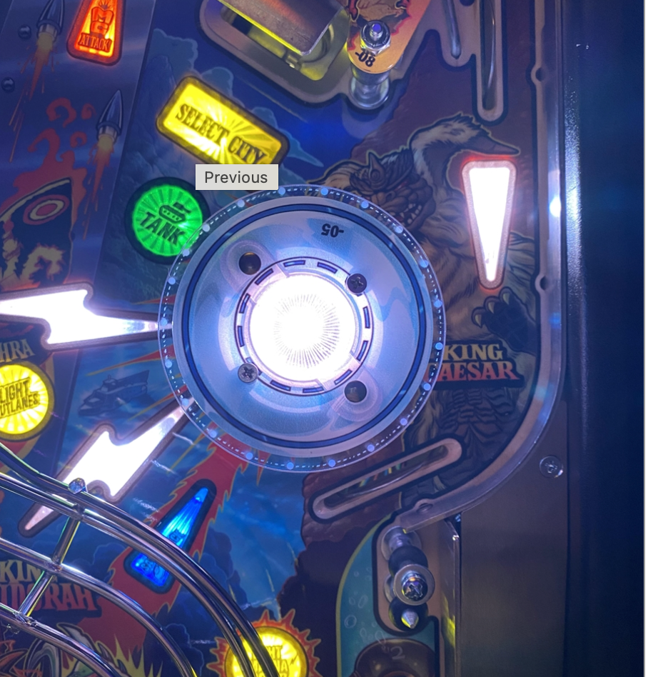 Godzilla Pinball UFO Acrylic Enhancer