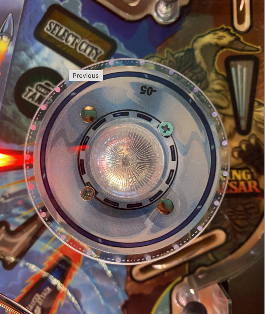 Godzilla Pinball UFO Acrylic Enhancer