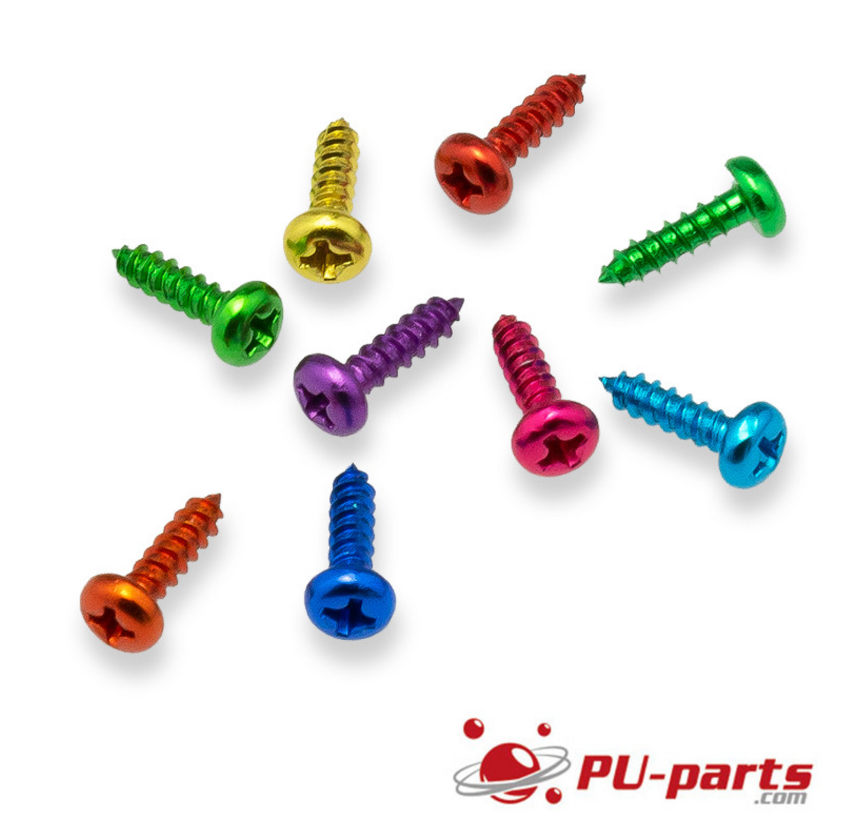 #6-32 x 1/2" Colored Anodized Pan Head Machine Screw