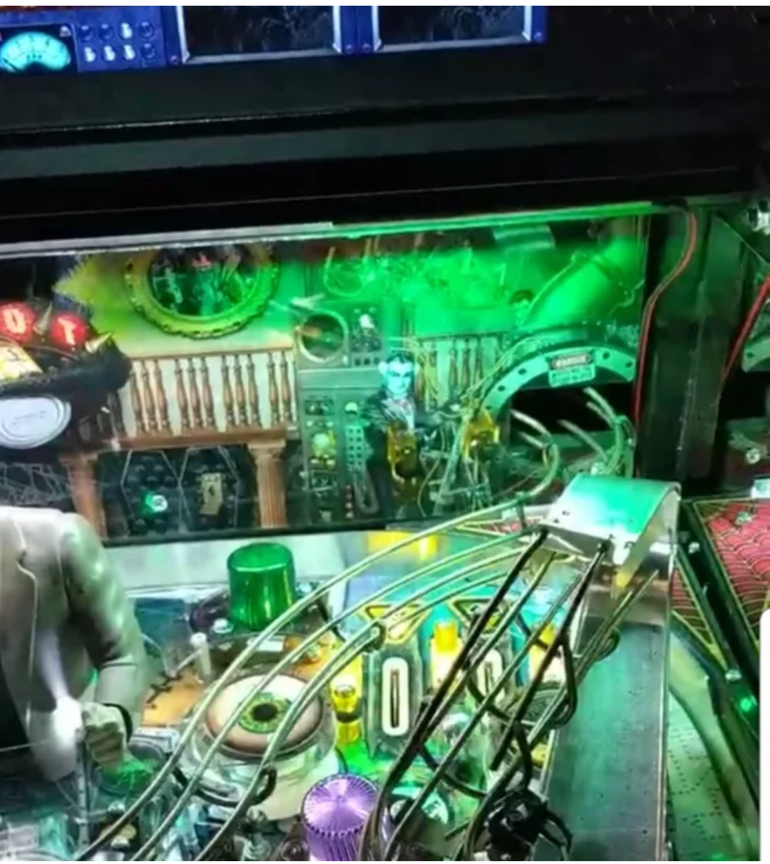The Munsters Pinball Interactive Backboard Illumination