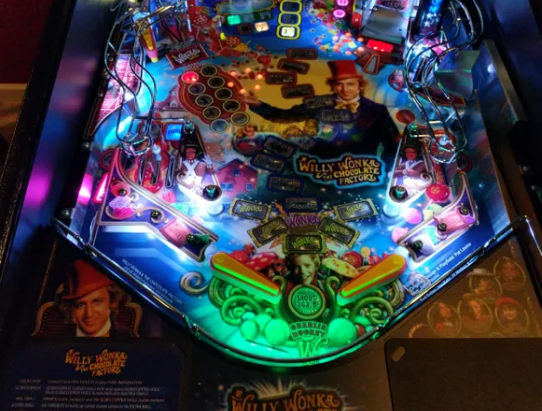 Willy Wonka Pinball Trough Illumination
