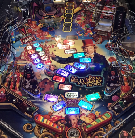 Willy Wonka Pinball Flipper Bat Toppers