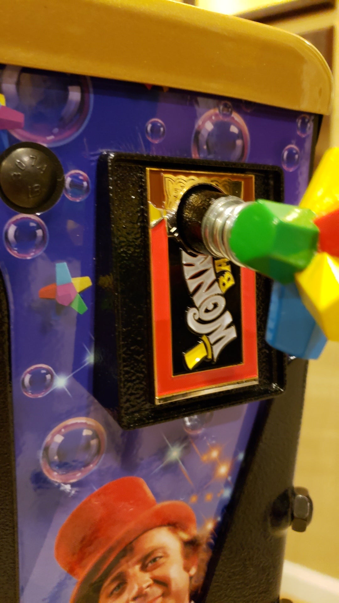 Willy Wonka Pinball Gobstopper Shooter Rod & Plate