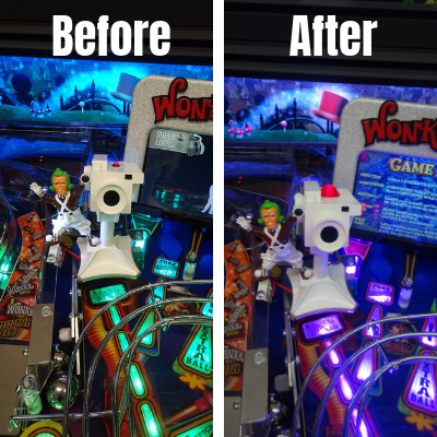 Willy Wonka Pinball Camera Light