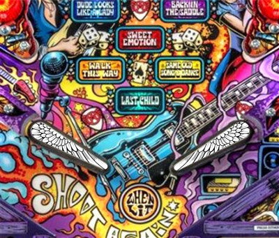 Aerosmith Pinball Wings Flipper Toppers Pro