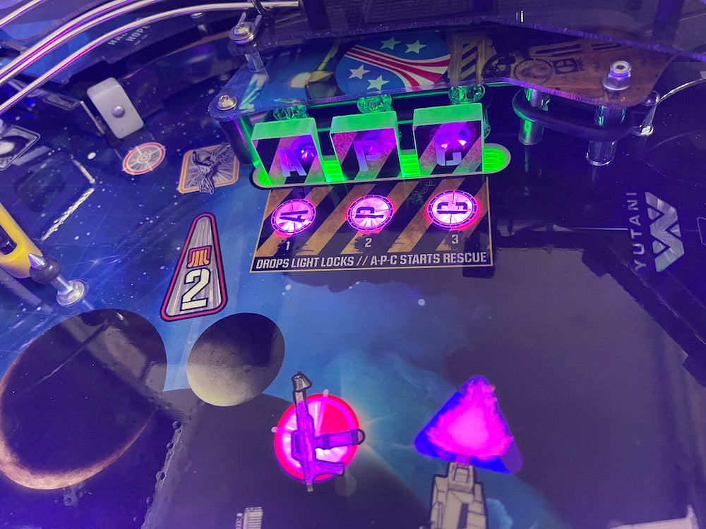 Alien Pinball APC Drop Target Illumination