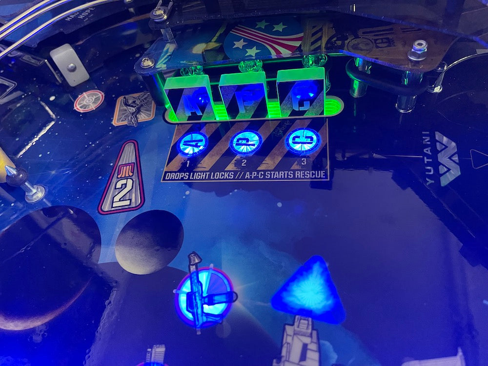 Alien Pinball APC Drop Target Illumination