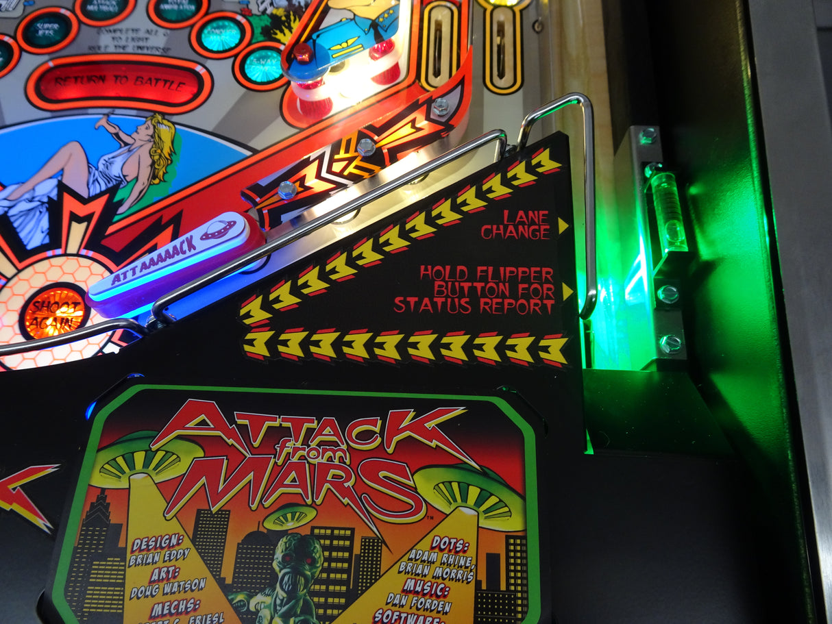 Attack from Mars Pinball Remake Shooter Lane Illumination