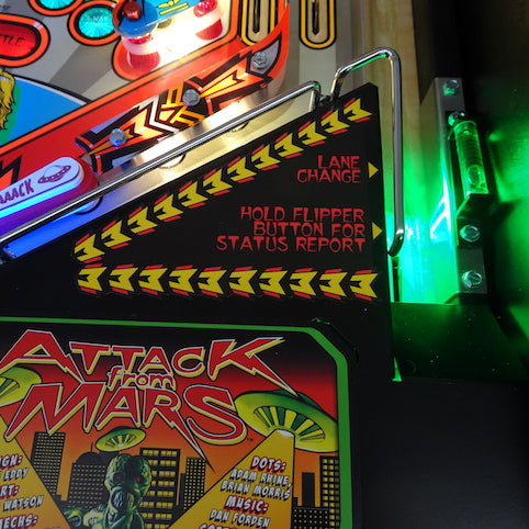 Attack from Mars Pinball Remake Shooter Lane Illumination