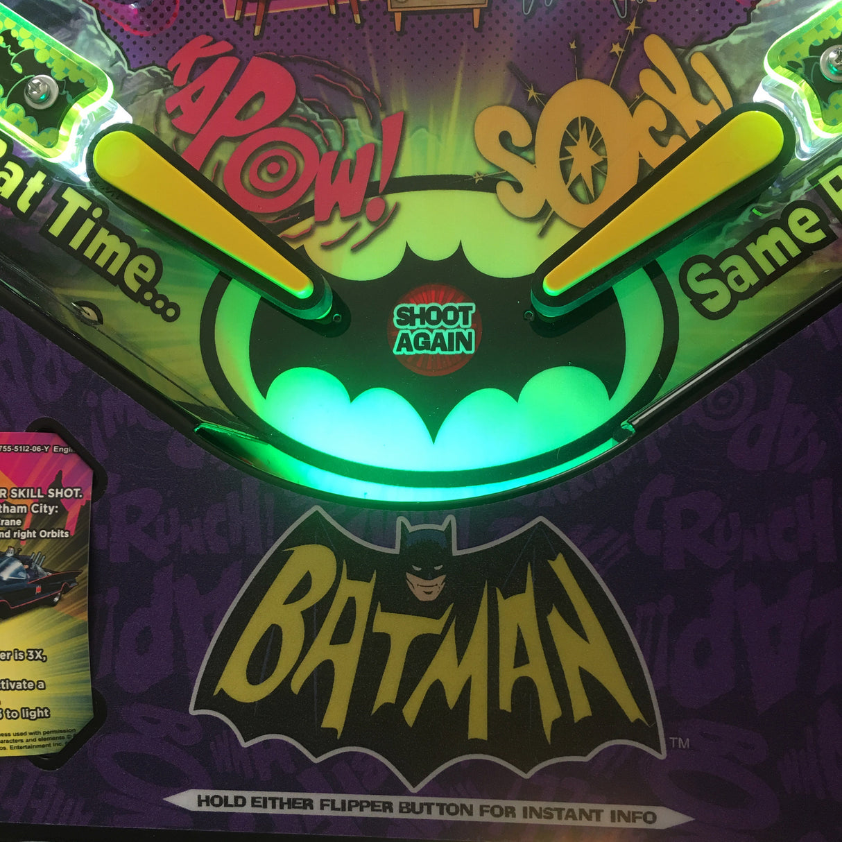 Batman 66 Pinball Trough Lighting Kit
