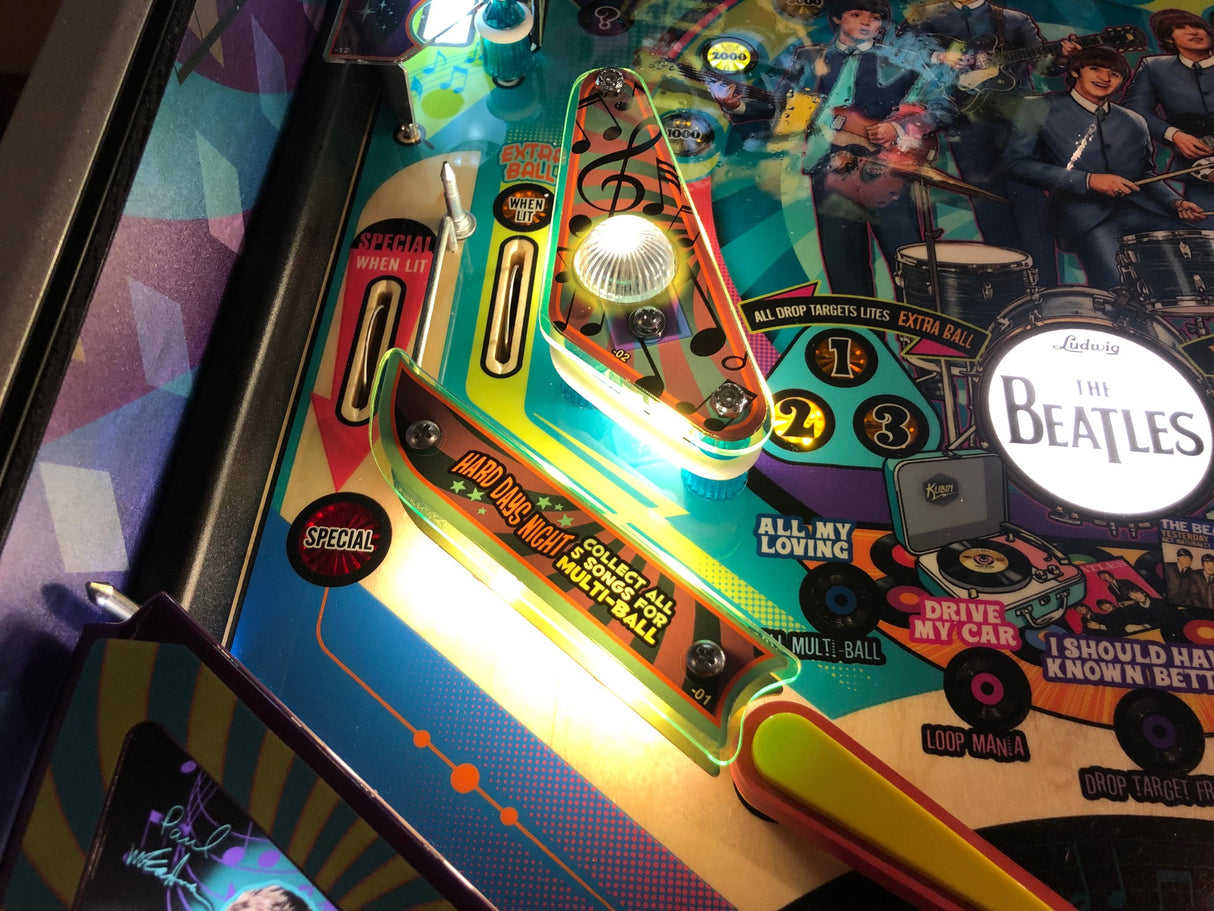 Beatles Pinball Plastic Protectors