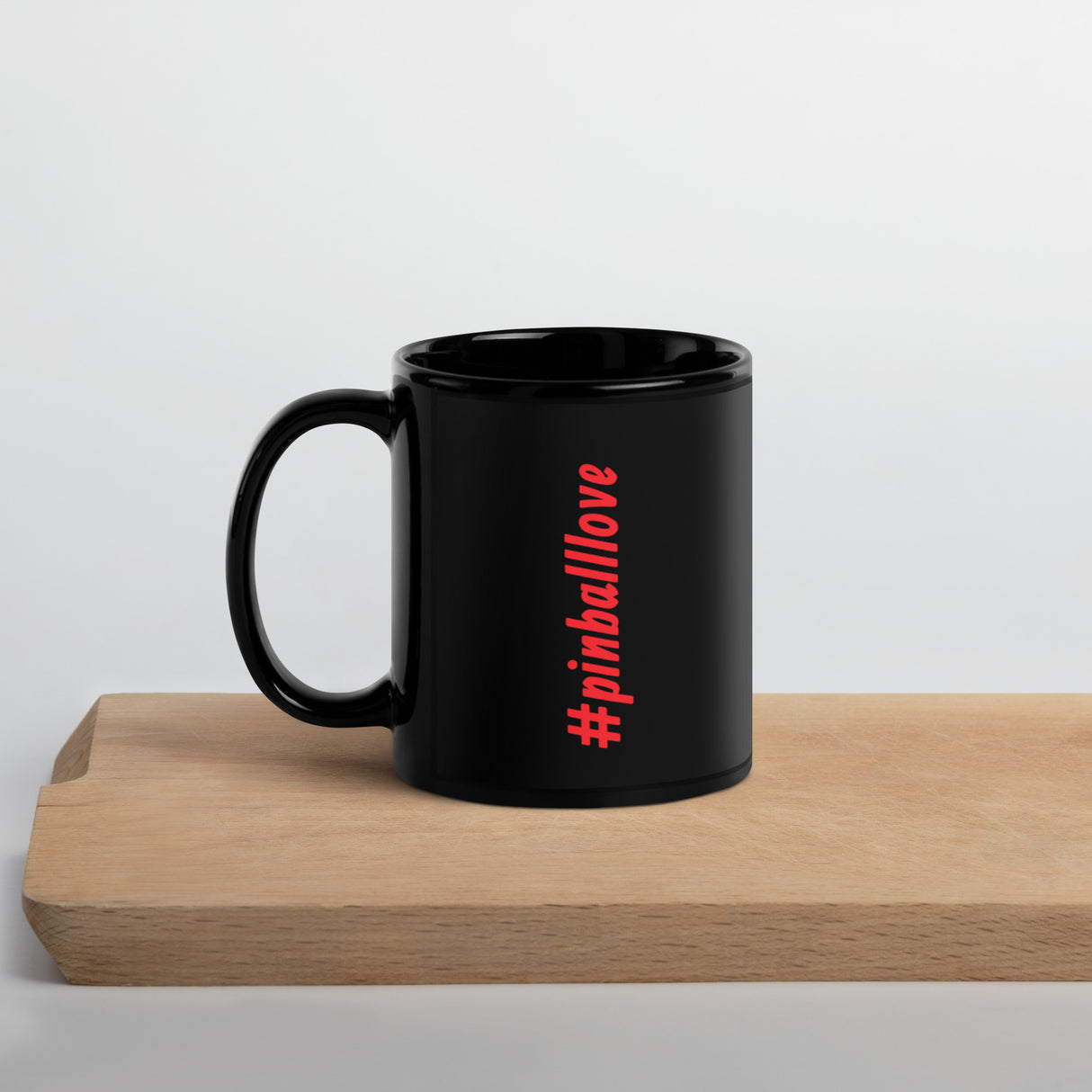 Pinball Love Black Glossy Mug