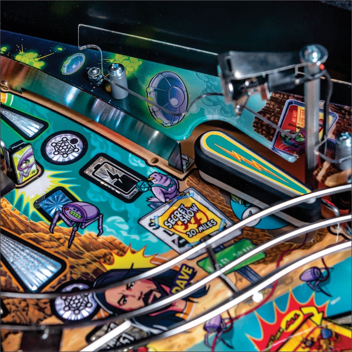 Foo Fighters Pinball Lightning Flipper Toppers