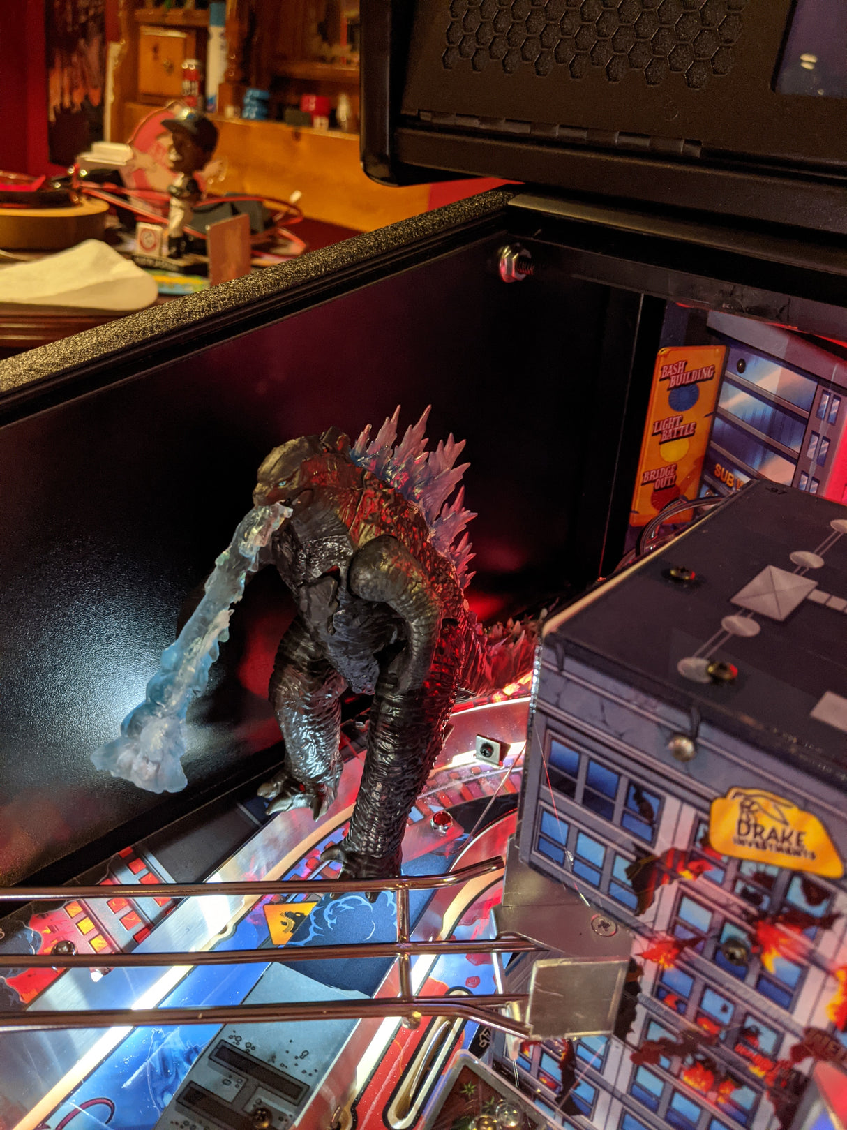 Godzilla Pinball Interactive Fire-Breathing Godzilla