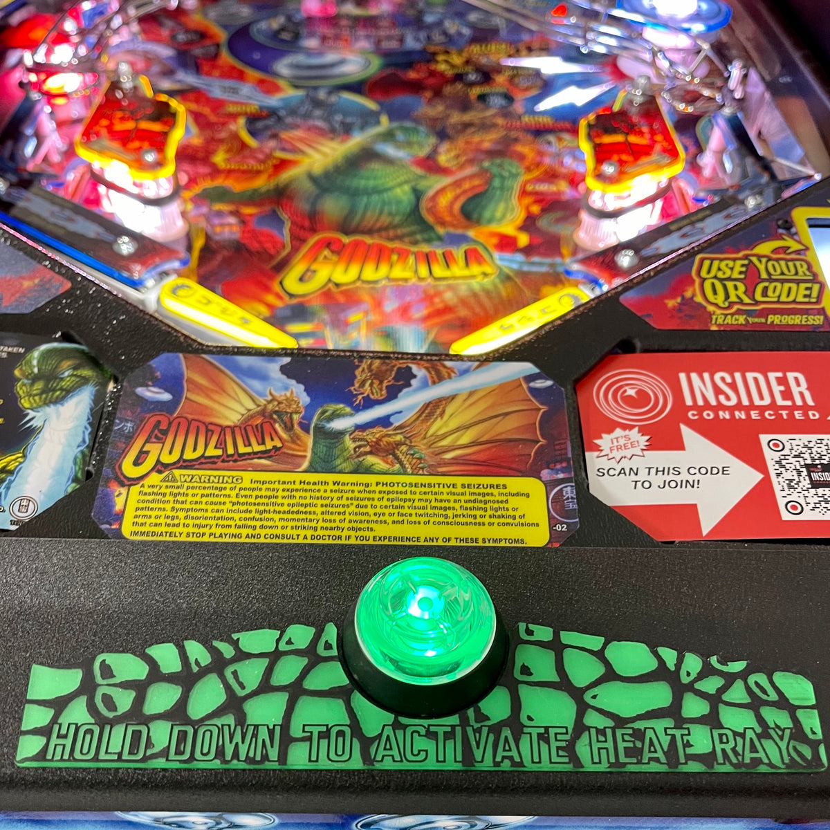 Godzilla Pinball Lockdown Bar Accent Mezel Mods