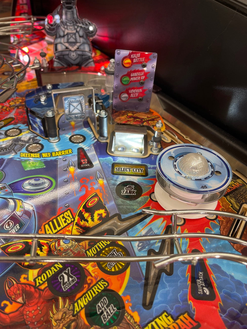 Godzilla Pinball Scoop Illumination- Interactive or GI