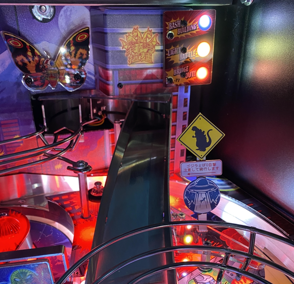 Godzilla Pinball UFO Sighting Sign- Prem/LE