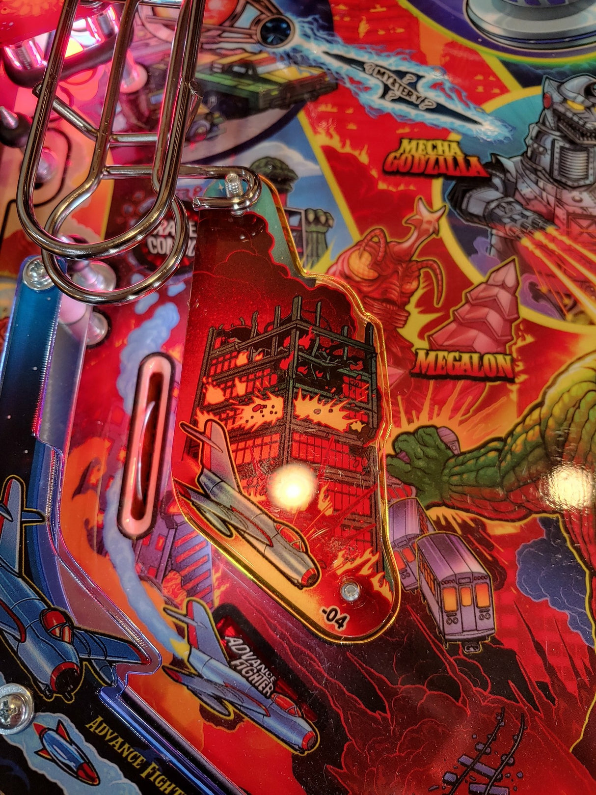 Godzilla Pinball Plastic Color Guard Protectors