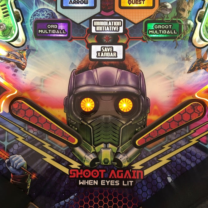 Guardians of the Galaxy Pinball Hexagon Flipper Toppers