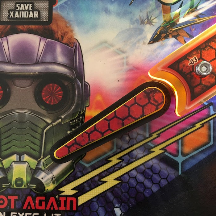 Guardians of the Galaxy Pinball Hexagon Flipper Toppers