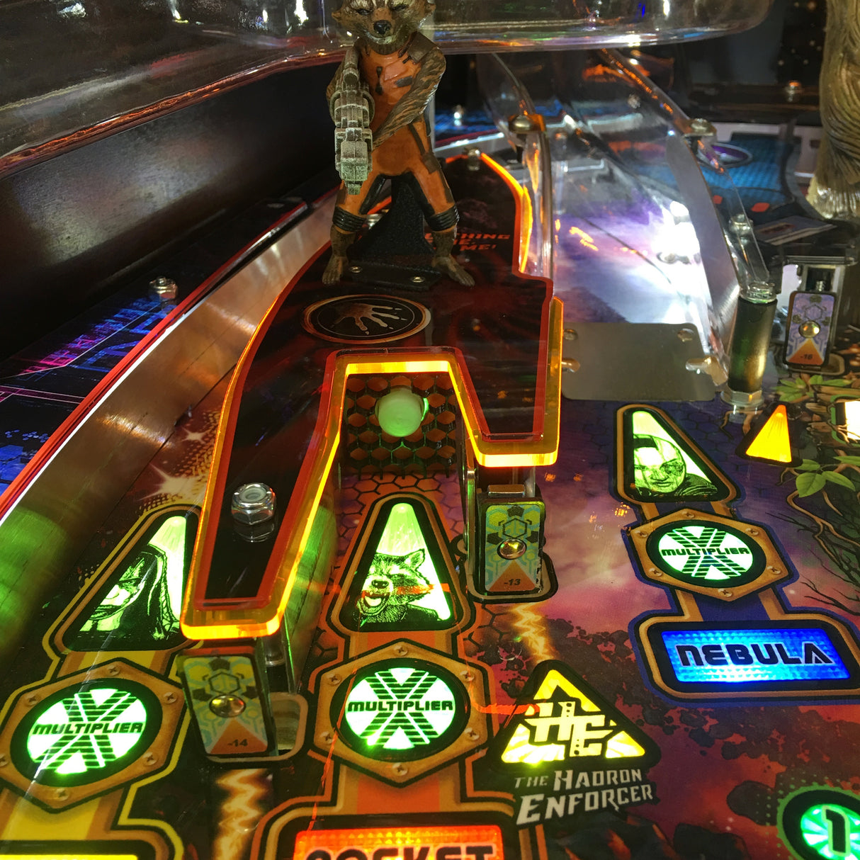 Guardians of the Galaxy Pinball Rocket Plastic Protector