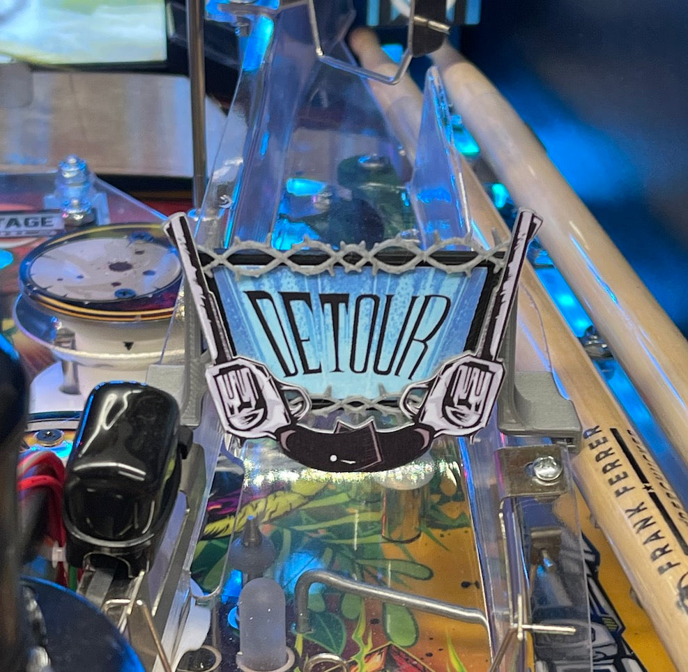 Guns N' Roses Pinball Ramp Sign Set