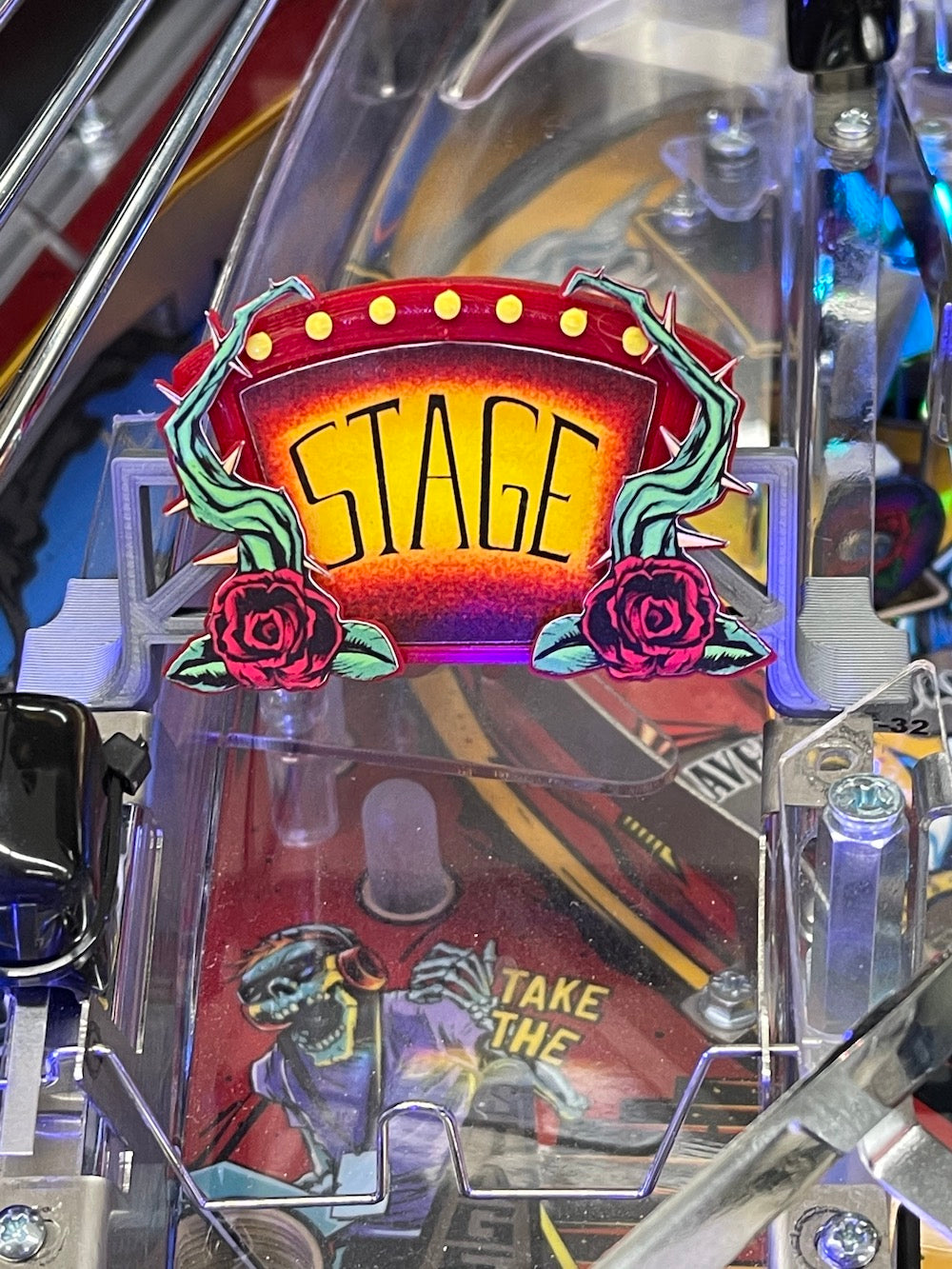 Guns N' Roses Pinball Ramp Sign Set