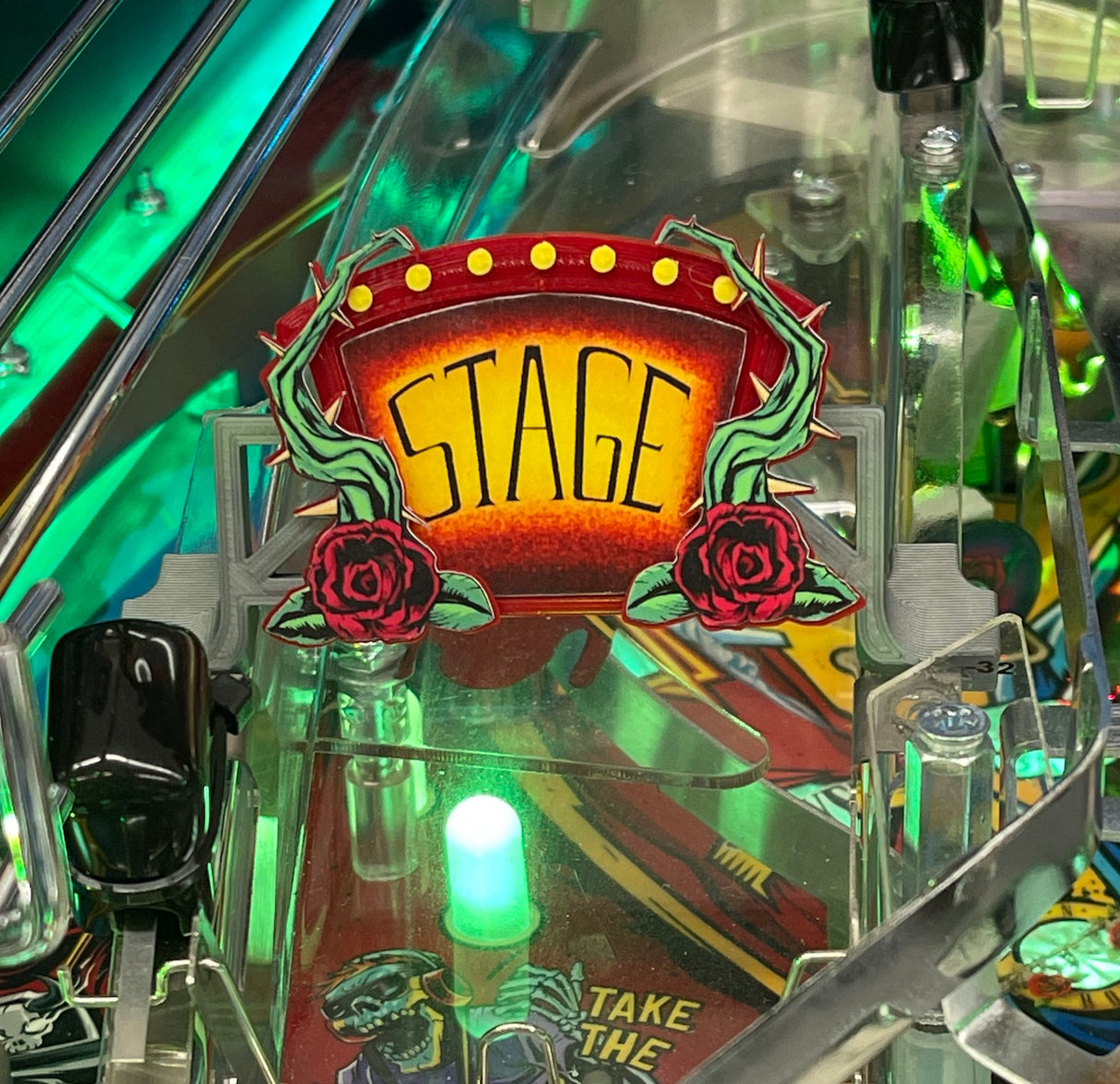 Guns N' Roses Pinball Ramp Sign Set