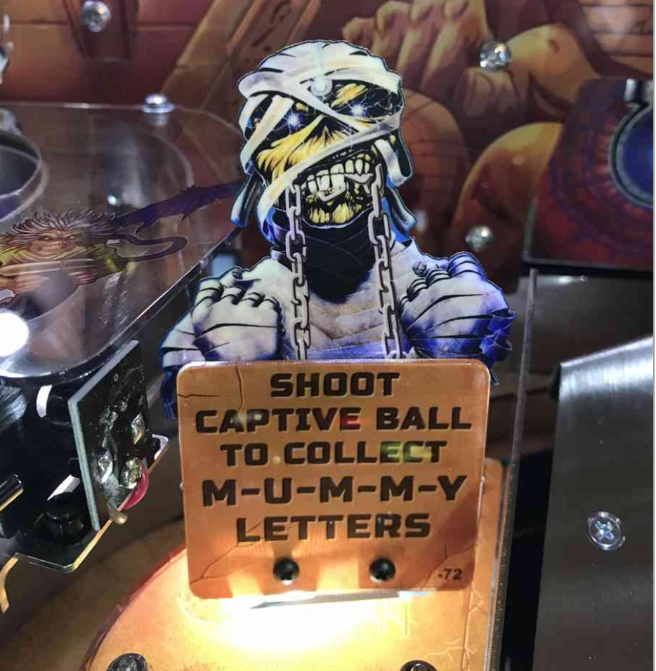 Iron Maiden Pinball Eddie Mummy Sign Pro