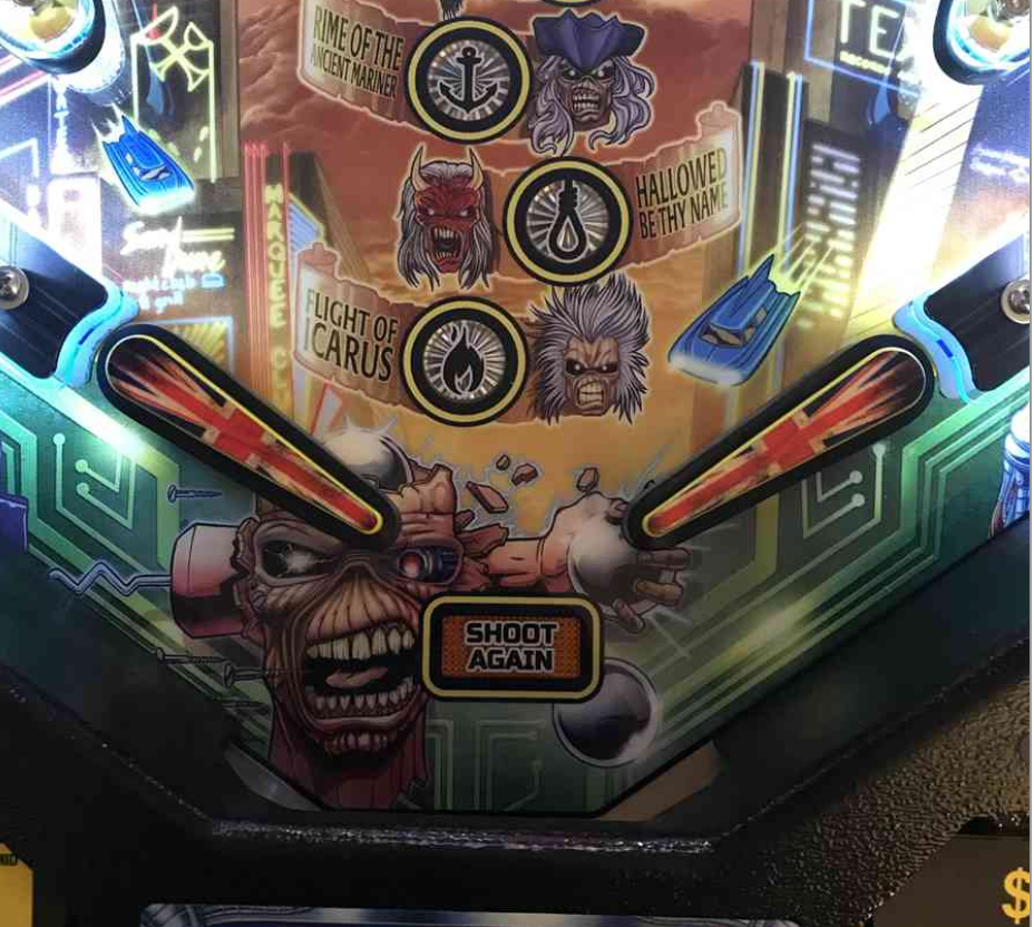 Iron Maiden Pinball Flipper Bat Toppers